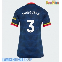 Camisa de time de futebol Arsenal Cristhian Mosquera #3 Replicas 2º Equipamento Feminina 2026-27 Manga Curta
